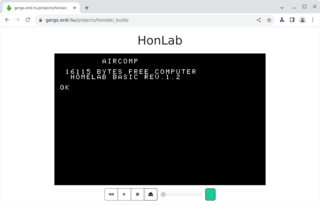 Screenshot of HonLab